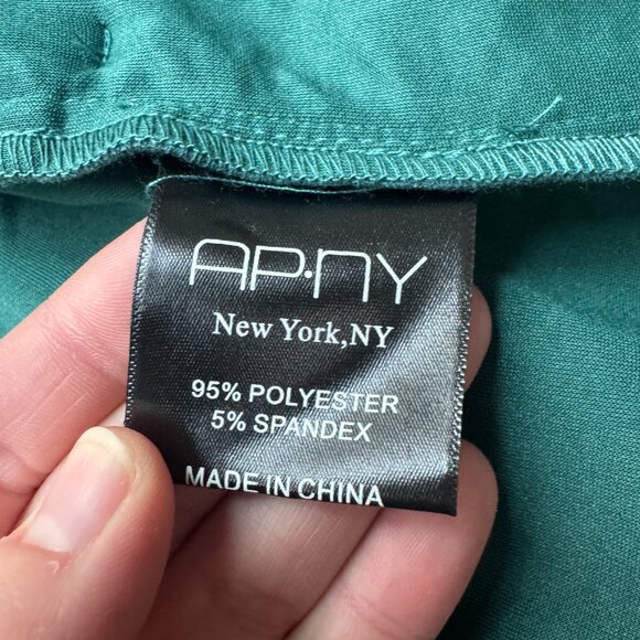 APNY Aqua Teal Leopard Print Blazer Jacket NWT Women’s Size Large - Picture 8 of 12